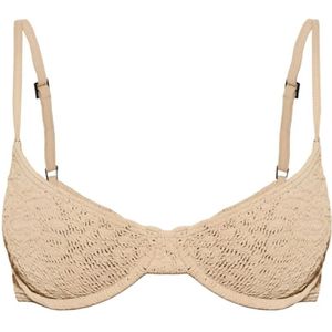 Bond-Eye, Badkleding, Dames, Beige, ONE Size, Luipaardprint Badpak Top
