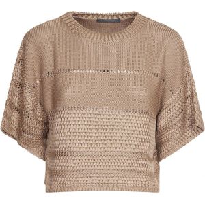 Alberta Ferretti, Truien, Dames, Beige, XS, Elegante Jurk Collectie