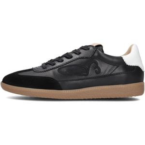 Fred De La Bretoniere, Schoenen, Dames, Zwart, 41 EU, Leer, Pearl Sign Dames Sneakers Zwart