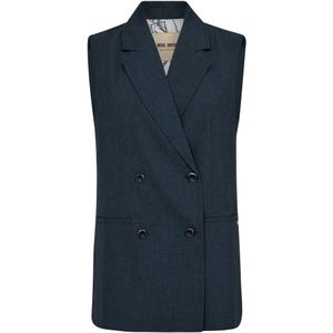 MOS Mosh, Jassen, Dames, Blauw, XS, Roy Vest voor Vrouwen