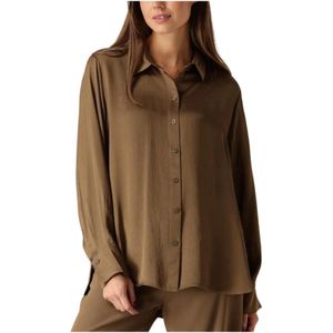 Summum Woman, Blouses & Shirts, Dames, Groen, M, Silky Touch Blouse