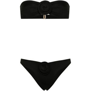 La Revêche, Badkleding, Dames, Zwart, S, Zwart Zee Kleding Bandeau Stijl Zwemkleding