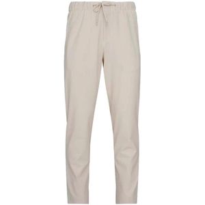 Hugo Boss, Broeken, Heren, Beige, M, Leer, Ivory Slim Fit Technical Chino`s
