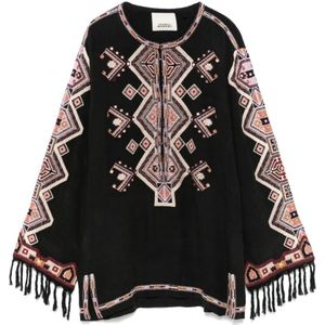 Isabel Marant, Blouses & Shirts, Dames, Zwart, S, Zwarte Zelda Top voor Vrouwen