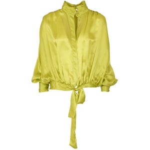 Forte Forte, Blouses & Shirts, Dames, Groen, M, Katoen, Groen overhemd