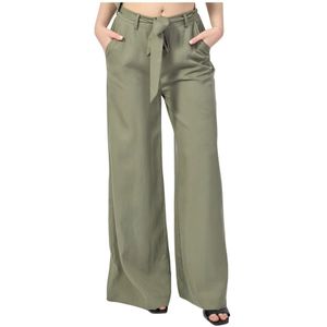 Gaudi, Broeken, Dames, Groen, S, Groene Wijde Broek