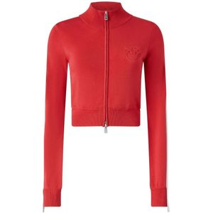 Pinko, Truien, Dames, Rood, M, Rode en witte trui