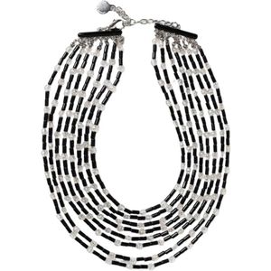 Emporio Armani, Accessoires, Dames, Zwart, ONE Size, Zwarte Kralenketting