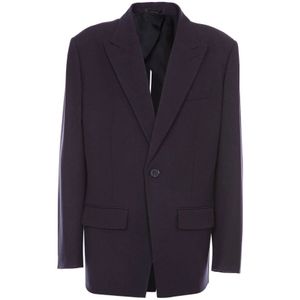 Valentino Garavani, Jassen, Heren, Blauw, L, Stijlvolle Jas