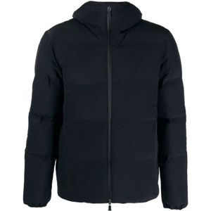 Herno, Jassen, Heren, Blauw, XS, Winterjas met Capuchon