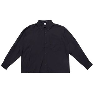 Won Hundred, Overhemden, Heren, Zwart, M, Nylon, Zwarte Nylon Maza Shirt