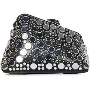 The Attico, Tassen, Dames, Zwart, ONE Size, Midnight Clutch Tas