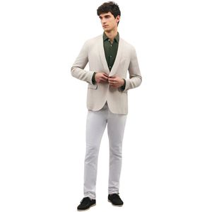 Boglioli, Jassen, Heren, Beige, M, Linnen, Hoogwaardige keper linnen K-jack