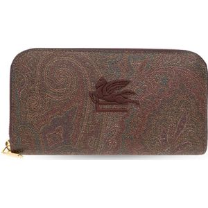 Etro, Accessoires, Dames, Bruin, ONE Size, Wallet met logo