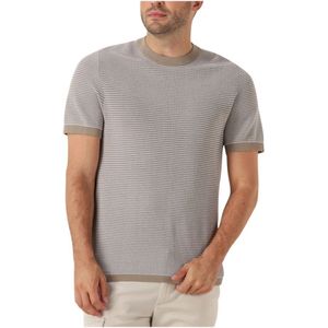 Drykorn, Tops, Heren, Bruin, 2Xl, Beige Polo & T-shirt Valentin 424043