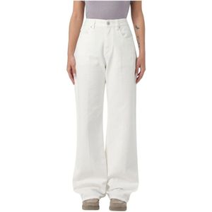 Brunello Cucinelli, Jeans, Dames, Beige, 2Xs, Linnen, Natuurlijke Linnen Pantalon