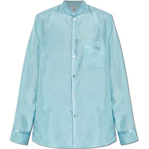 Forte Forte, Blouses & Shirts, Dames, Blauw, S, Zijden overhemd