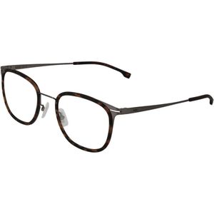 Hugo Boss, Accessoires, Heren, Bruin, ONE Size, Bruine Rechthoekige Optische Brillen voor Mannen