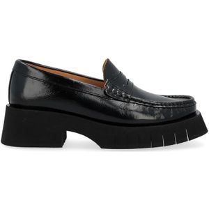 Paloma Barceló, Schoenen, Dames, Zwart, 41 EU, Venetië Zwarte Veerstijl Schoenen