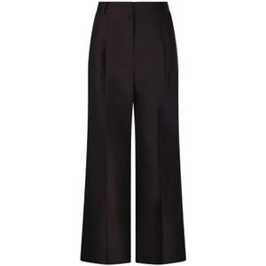Sandbeige, Broeken, Dames, Bruin, M, Wol, Bruine Iris Broek