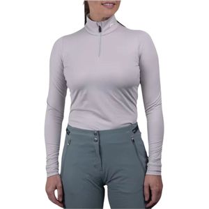 Kjus, Blouses & Shirts, Dames, Grijs, S, Luxe Half Zip Gebreide Trui
