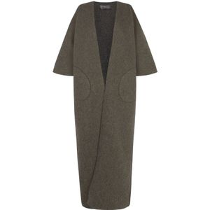 Cortana, Truien, Dames, Groen, S, Katoen, Oversized Reversible Jas