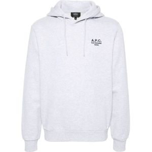 A.p.c., Sweatshirts & Hoodies, Heren, Wit, M, Katoen, Grijze Sweatshirt