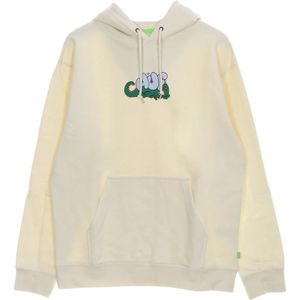Huf, Sweatshirts & Hoodies, Heren, Wit, M, Katoen, Draken Hoodie Off White Lange Mouw