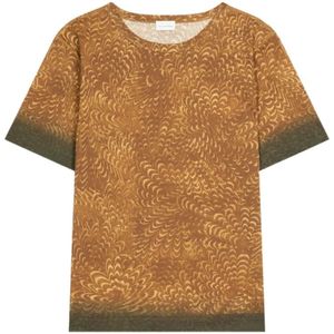 Dries Van Noten, Tops, Heren, Bruin, L, Mannen T-shirt Hubba PR 1609