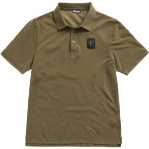 Blauer, Tops, Heren, Groen, M, Katoen, Groen Schild Logo Polo Shirt