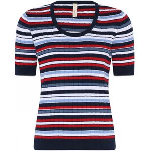 Skovhuus, Truien, Dames, Blauw, M, Katoen, Trui met ronde hals