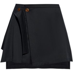 Vivienne Westwood, Rokken, Dames, Blauw, S, Wol, Asymmetrische rok