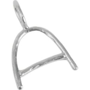 Malababa, Accessoires, Dames, Grijs, ONE Size, Gepersonaliseerde Alfabet Hanger Ketting