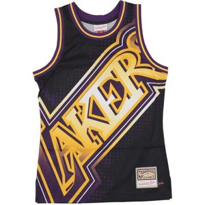 Mitchell & Ness, Sport, Heren, Veelkleurig, M, Polyester, NBA Big Face Basketball Tank Top
