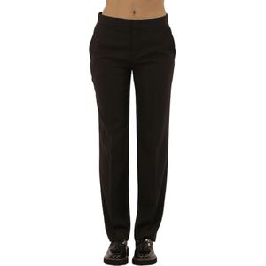 Twinset, Broeken, Dames, Zwart, S, Wol, Koffie Chocolade Koffie Broek