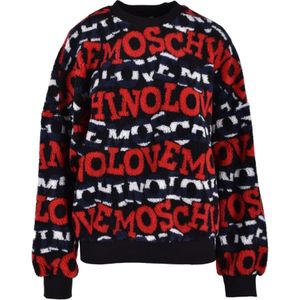 Love Moschino, Sweatshirts & Hoodies, Dames, Veelkleurig, L, Polyester, Maglia