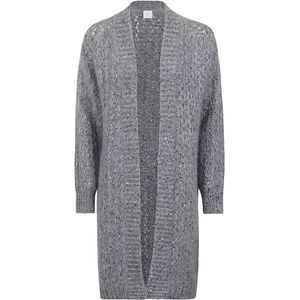 Eleventy, Truien, Dames, Grijs, XS, Katoen, Mohair Cardigan met Lurex