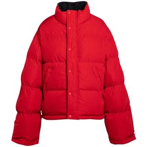 Balenciaga, Jassen, Dames, Rood, S, Polyester, Puffer Jacket
