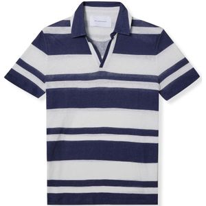 Baldessarini, Tops, Heren, Blauw, S, Linnen, Palace Luxe Horloge Collectie