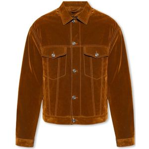 Etro, Jassen, Heren, Bruin, L, Velvet Jas