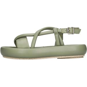 Patrizia Bonfanti, Schoenen, Dames, Groen, 39 EU, Leer, Sandalen Groen