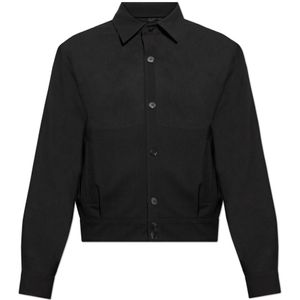 Lanvin, Jassen, Heren, Zwart, L, Wol, Licht Jas