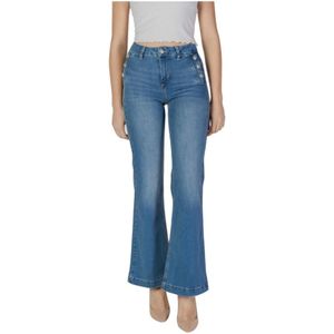Liu Jo, Jeans, Dames, Blauw, W29, Denim, Flare High Waist Denim Jeans