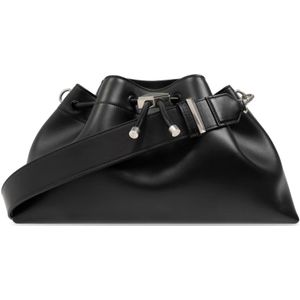 Jimmy Choo, Tassen, Dames, Zwart, ONE Size, Leer, Bon Bon Schoudertas