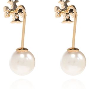 Tory Burch, Accessoires, Dames, Geel, ONE Size, Oorbellen met een parel