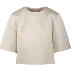 By Malene Birger, Tops, Dames, Beige, L, Katoen, Oester Grijs Hania Top