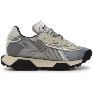 RUN OF, Schoenen, Heren, Grijs, 44 EU, Nylon, Nylon Skin Sneakers