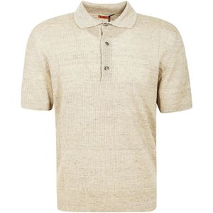 Barena Venezia, Truien, Heren, Beige, M, Katoen, Lichtgewicht Gebreide Polo
