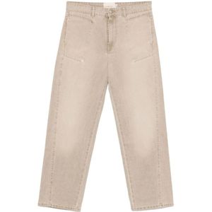 Paloma Wool, Jeans, Dames, Beige, L, Wol, Grijze Wol Orlando Ulb 601 Broek