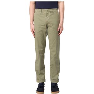 Fay, Broeken, Heren, Groen, W36, Klassieke Capri Broek